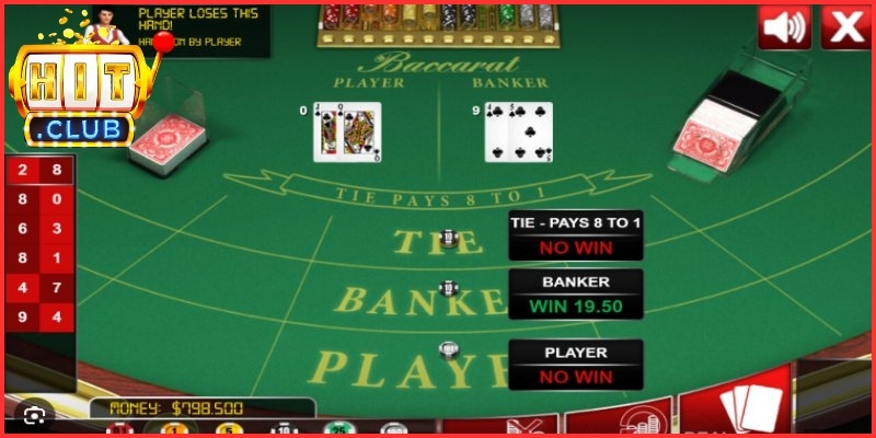 Mẹo đánh Baccarat Hitclub chuẩn cần nắm rõ quy tắc tính điểm